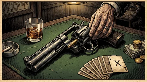 Revolver-Duell, Comic-Panel 1 von 3
