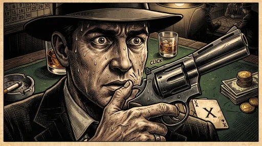 Revolver-Duell, Comic-Panel 2 von 3