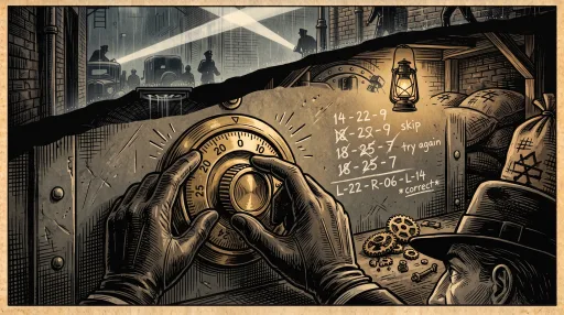 Tresorknacker, Comic-Panel 2 von 3